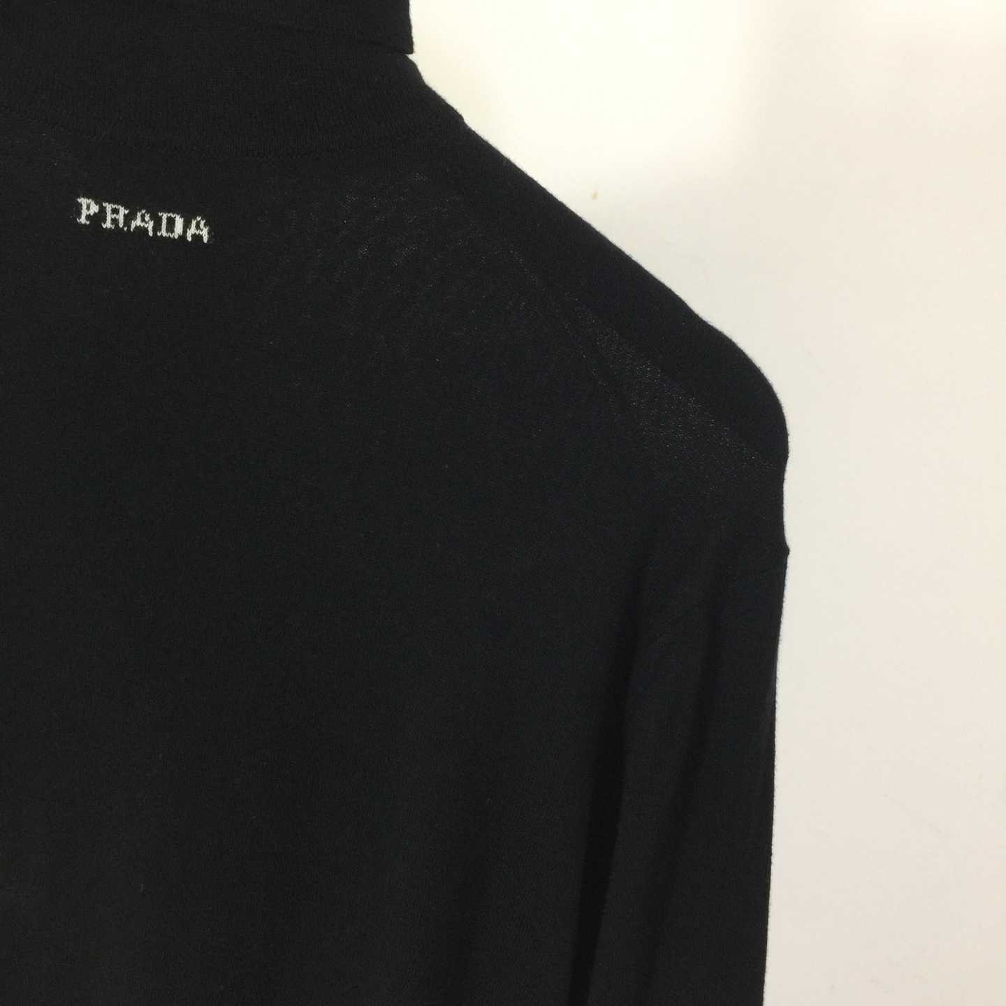 Prada Black Wool Turtleneck - EUR FASHION