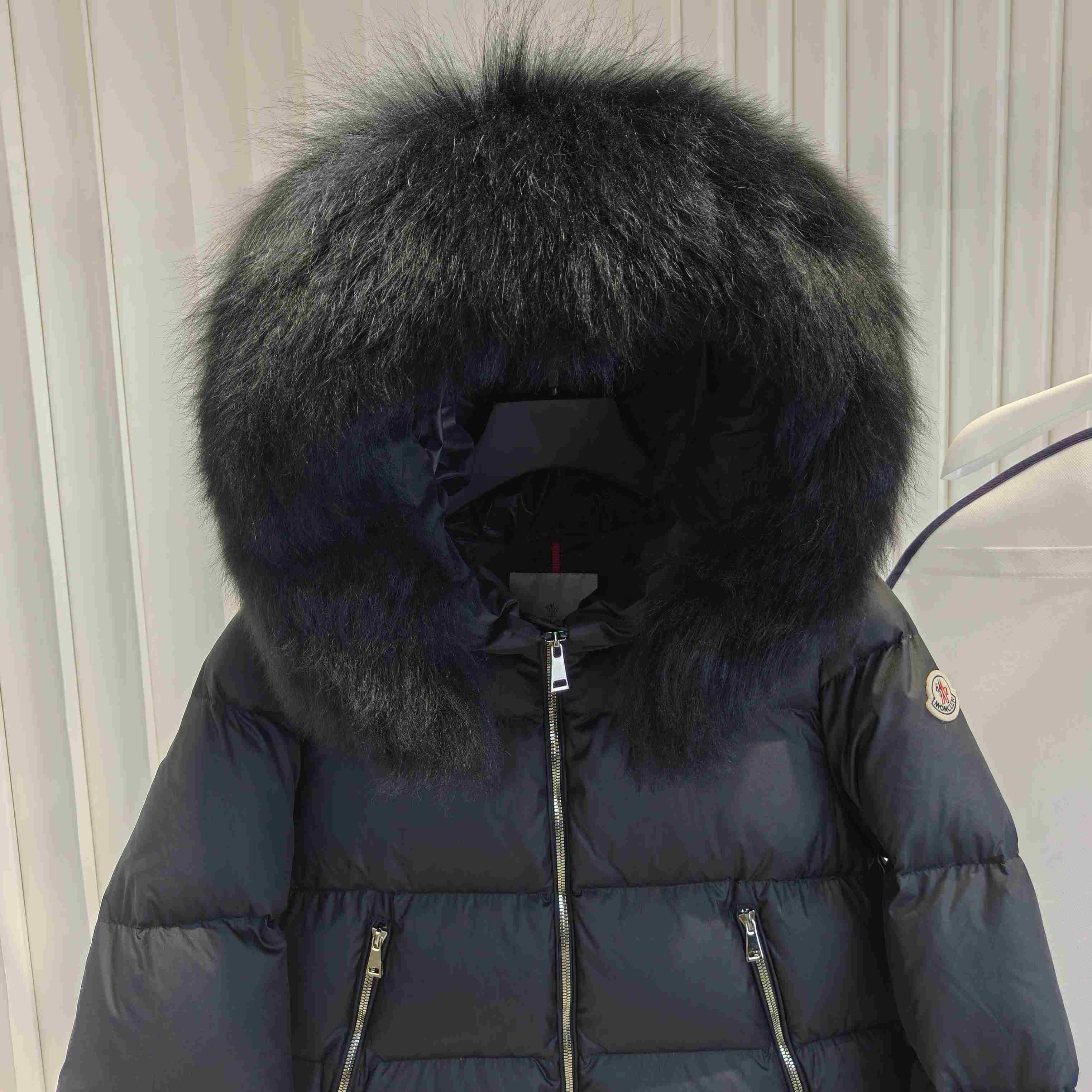 Moncler Laichefur Hooded Shearling-Trimmed Short Down Jacket - EUR FASHION
