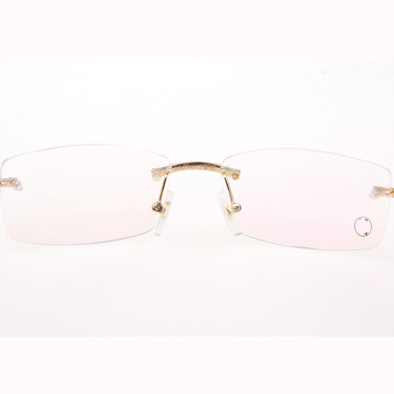 Cartier CT_3524012 White Mix Black Buffalo Eyeglasses In Gold - EUR FASHION
