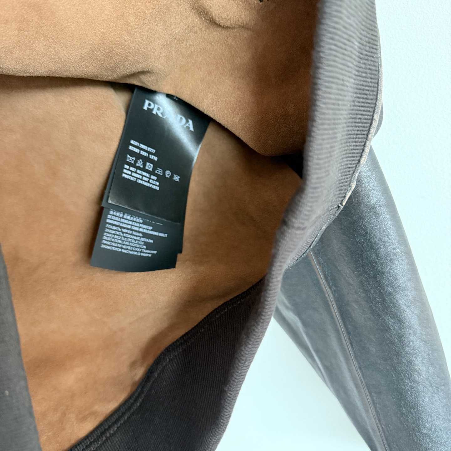 Prada Leather Hoodie - EUR FASHION