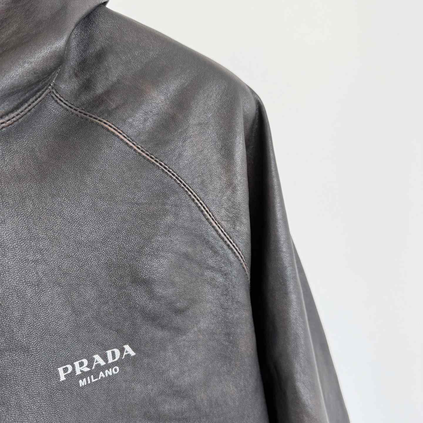 Prada Leather Hoodie - EUR FASHION