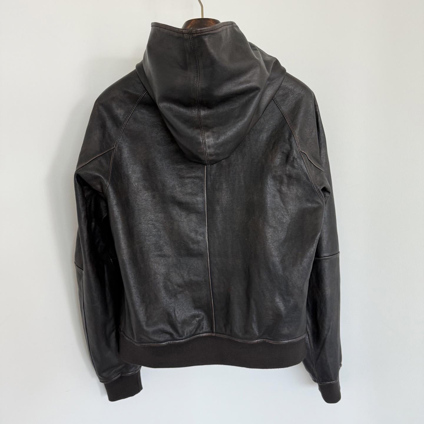 Prada Leather Hoodie - EUR FASHION