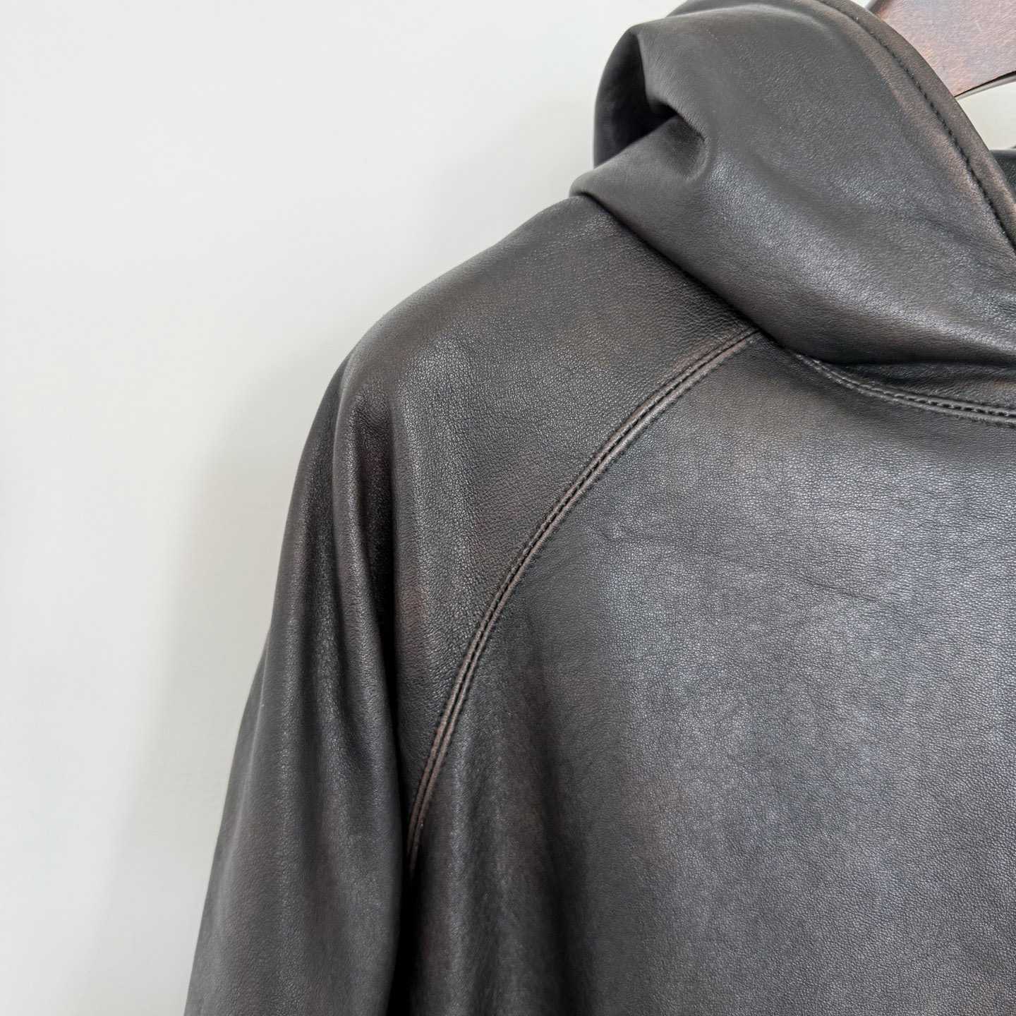 Prada Leather Hoodie - EUR FASHION