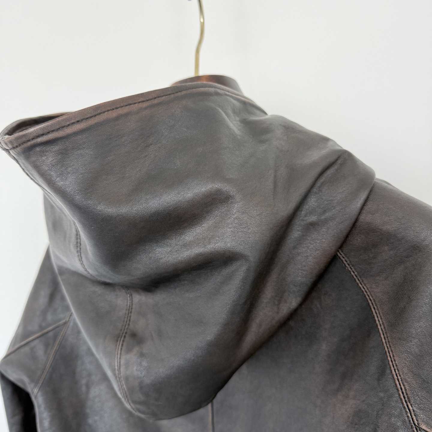 Prada Leather Hoodie - EUR FASHION