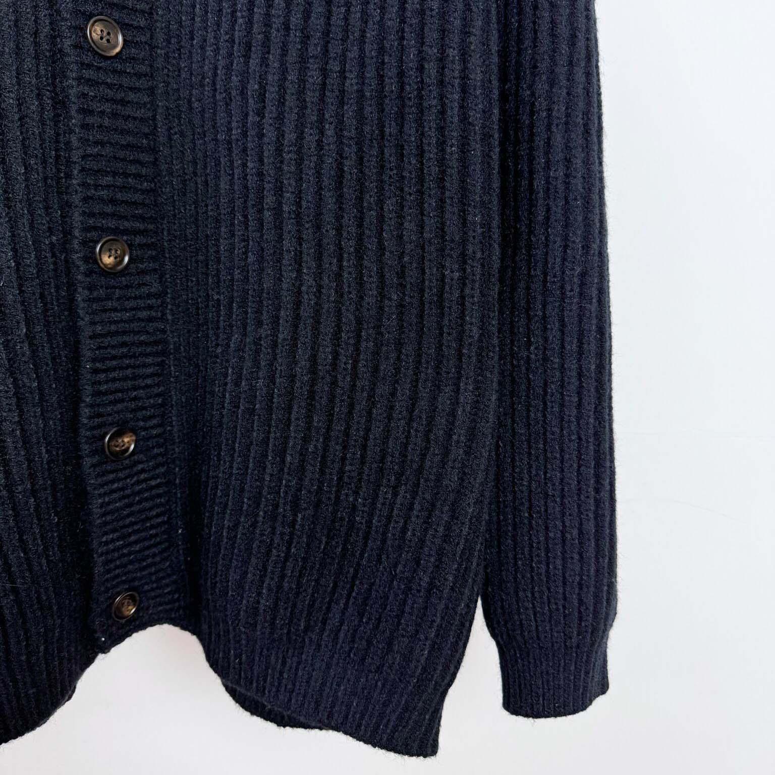 Prada Cashgora Ribbed-Knit Cardigan - EUR FASHION