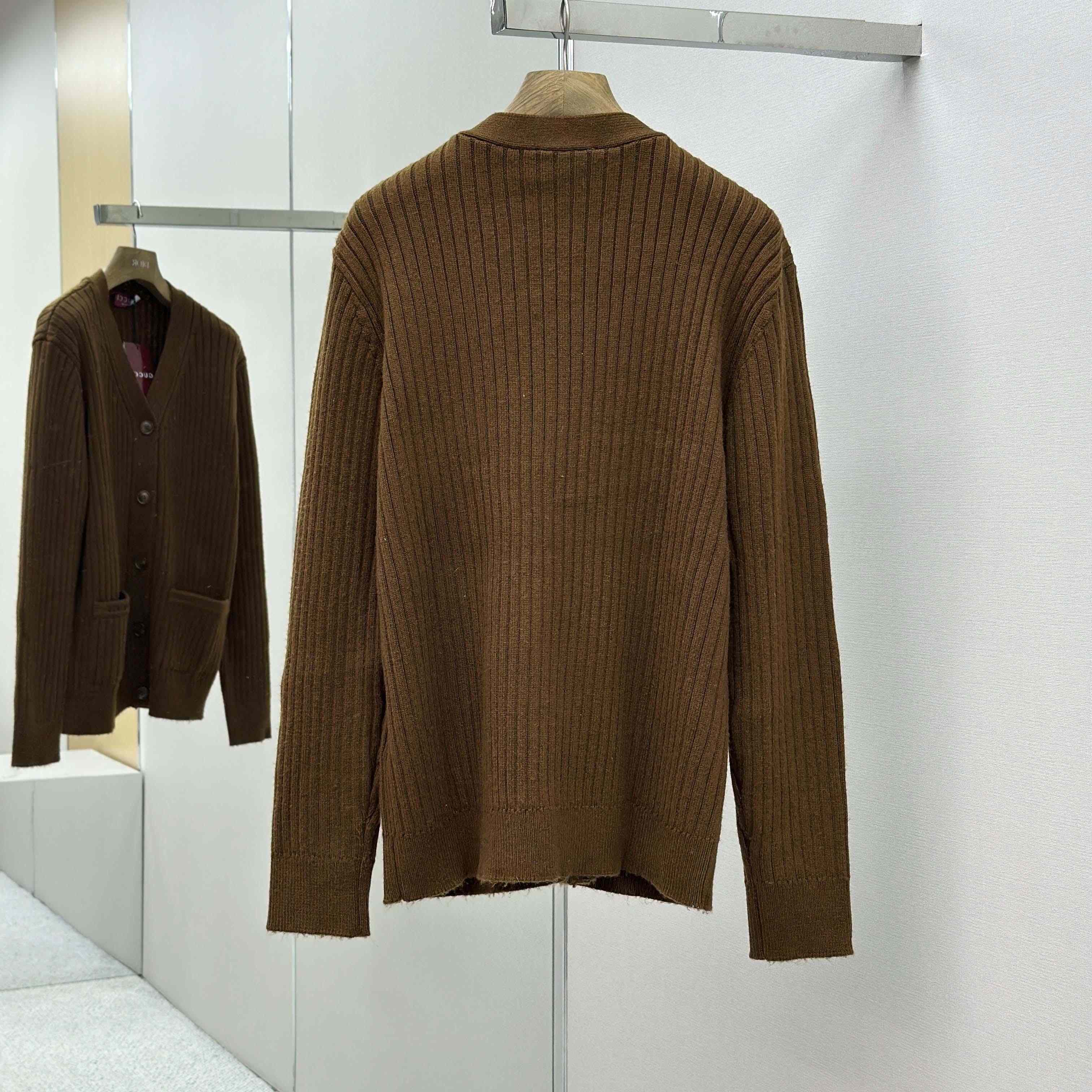 Gucci Rib Wool Cashmere Knit Cardigan - EUR FASHION