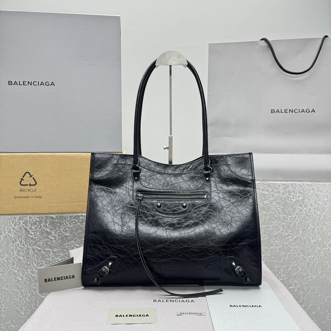 Balenciaga Le City Tote Bag Medium In Black - EUR FASHION