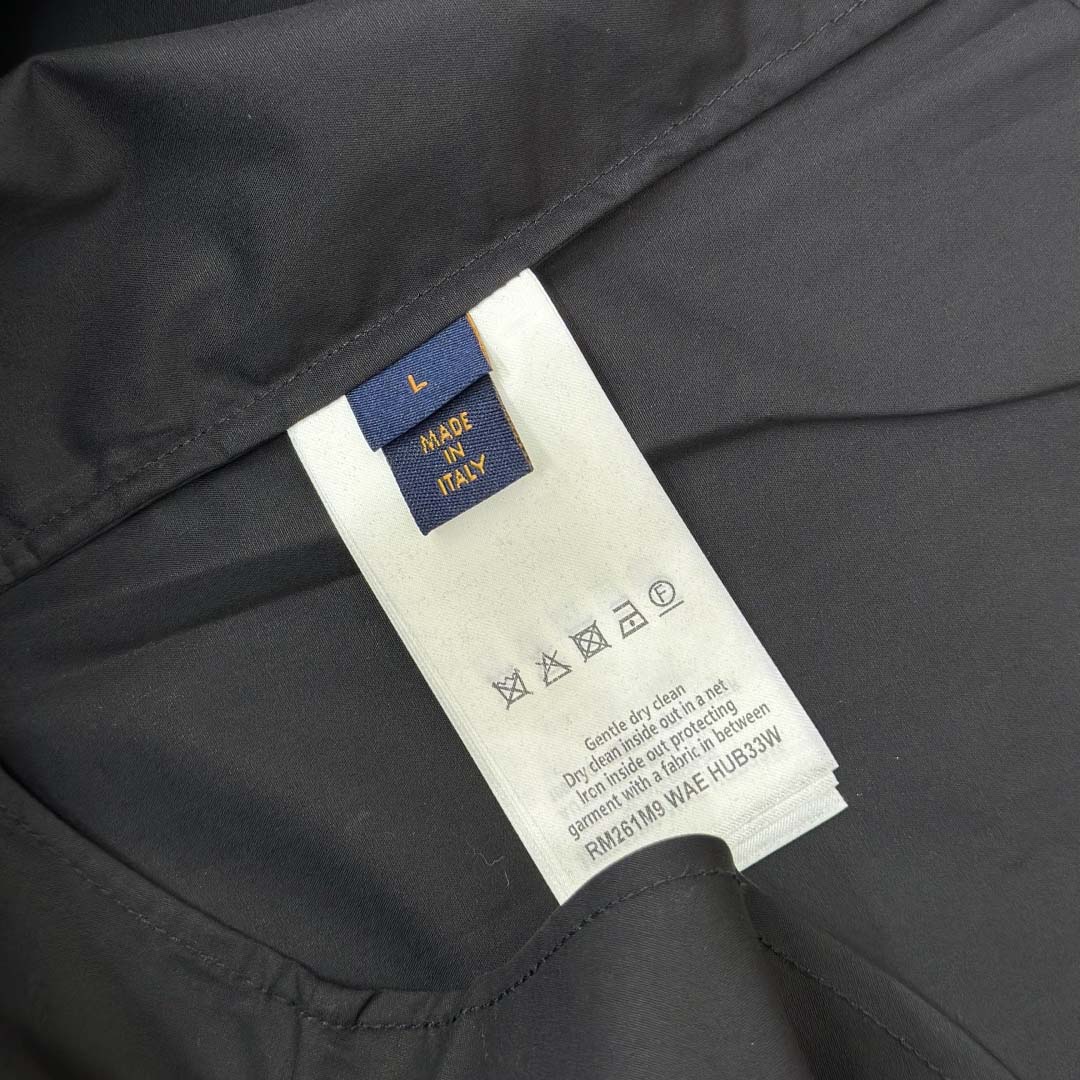 Louis Vuitton Embossed Signature Long-Sleeved Cotton Shirt    - EUR FASHION