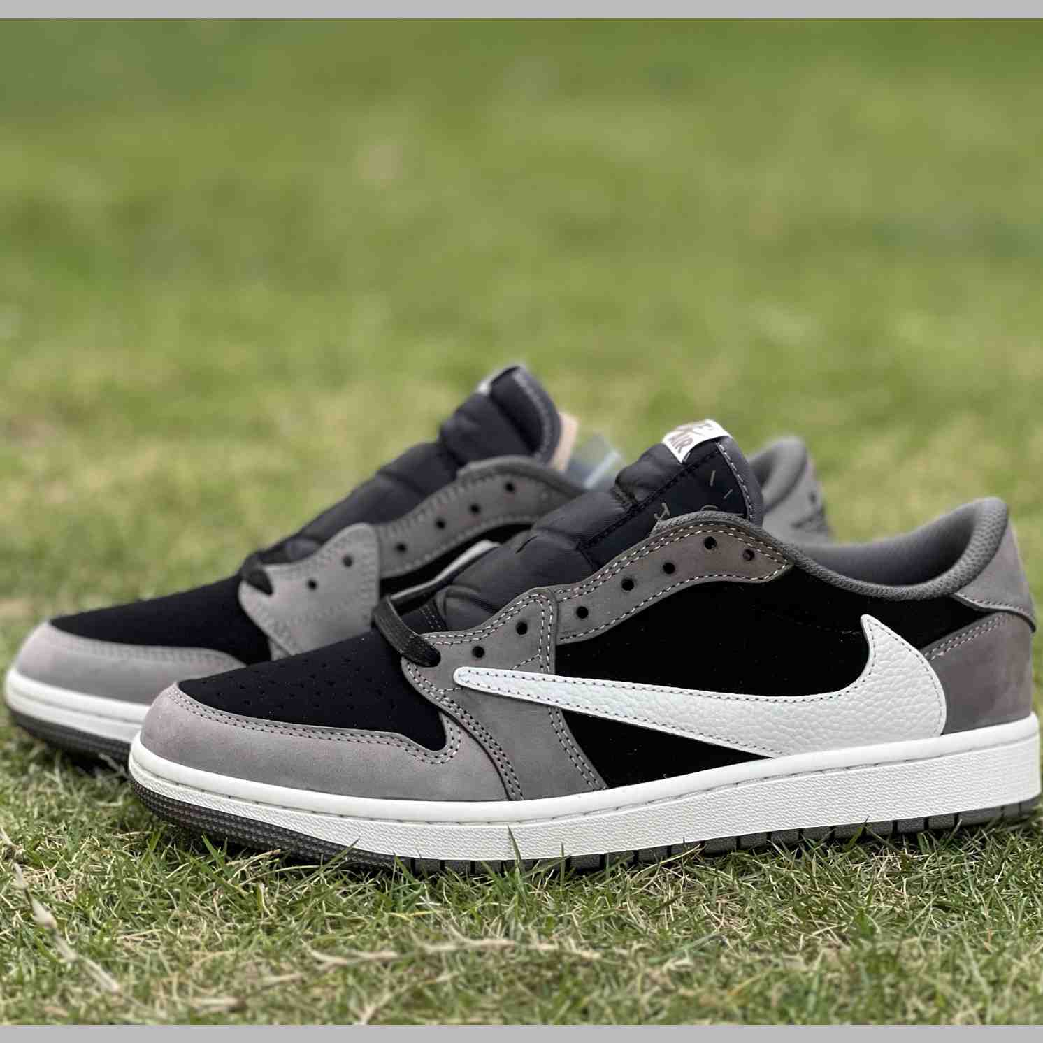 Travis Scott x Air Jordan 1 Low OG “Cactus Jack” Black/Grey Low-Top Sneaker DM7866-201 - EUR FASHION