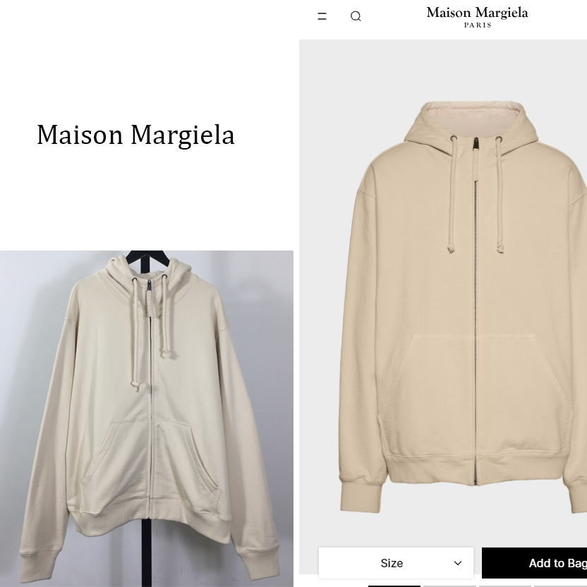 Maison Margiela Embroidered Logo Hoodie - EUR FASHION