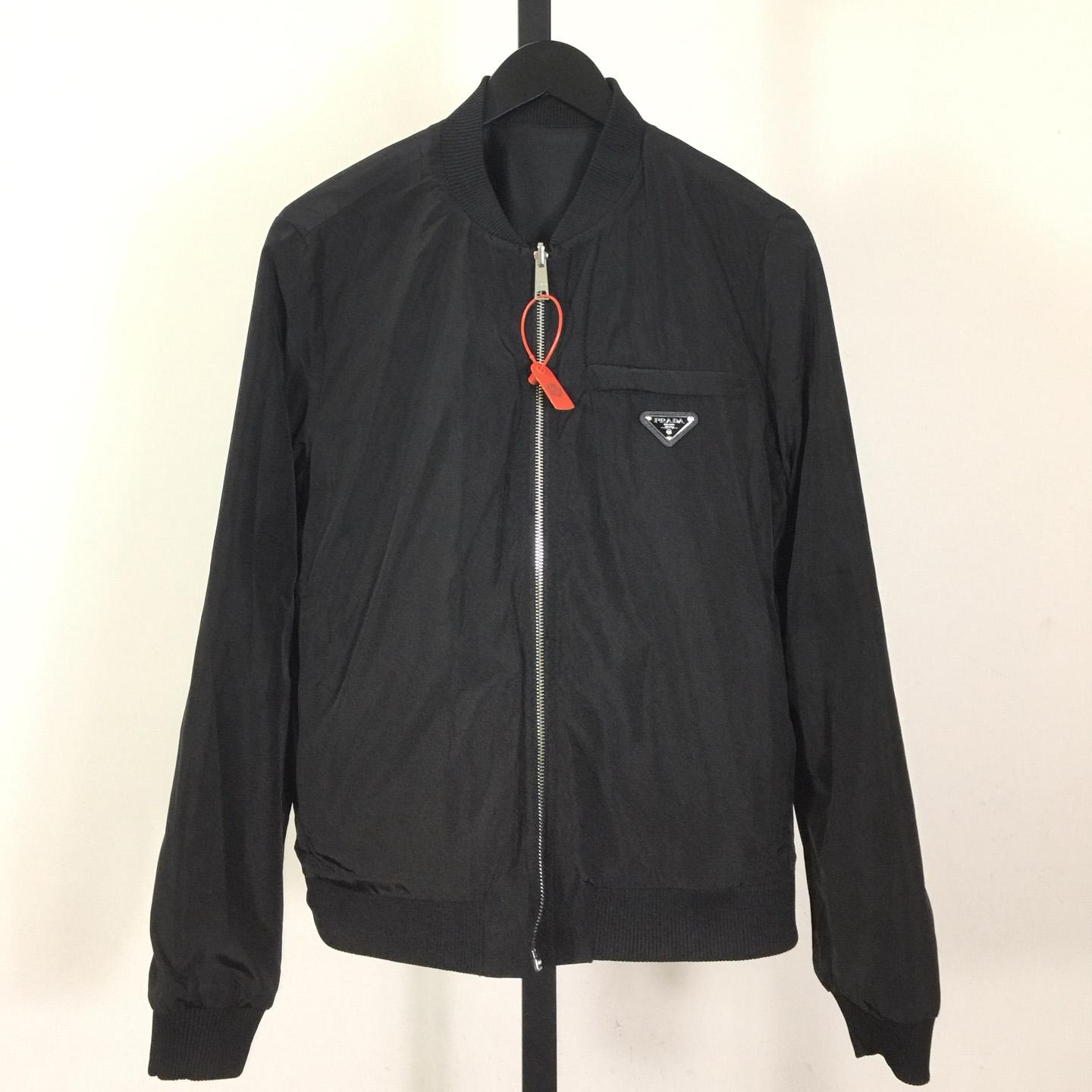 Prada Leather Bomber Jacket - EUR FASHION