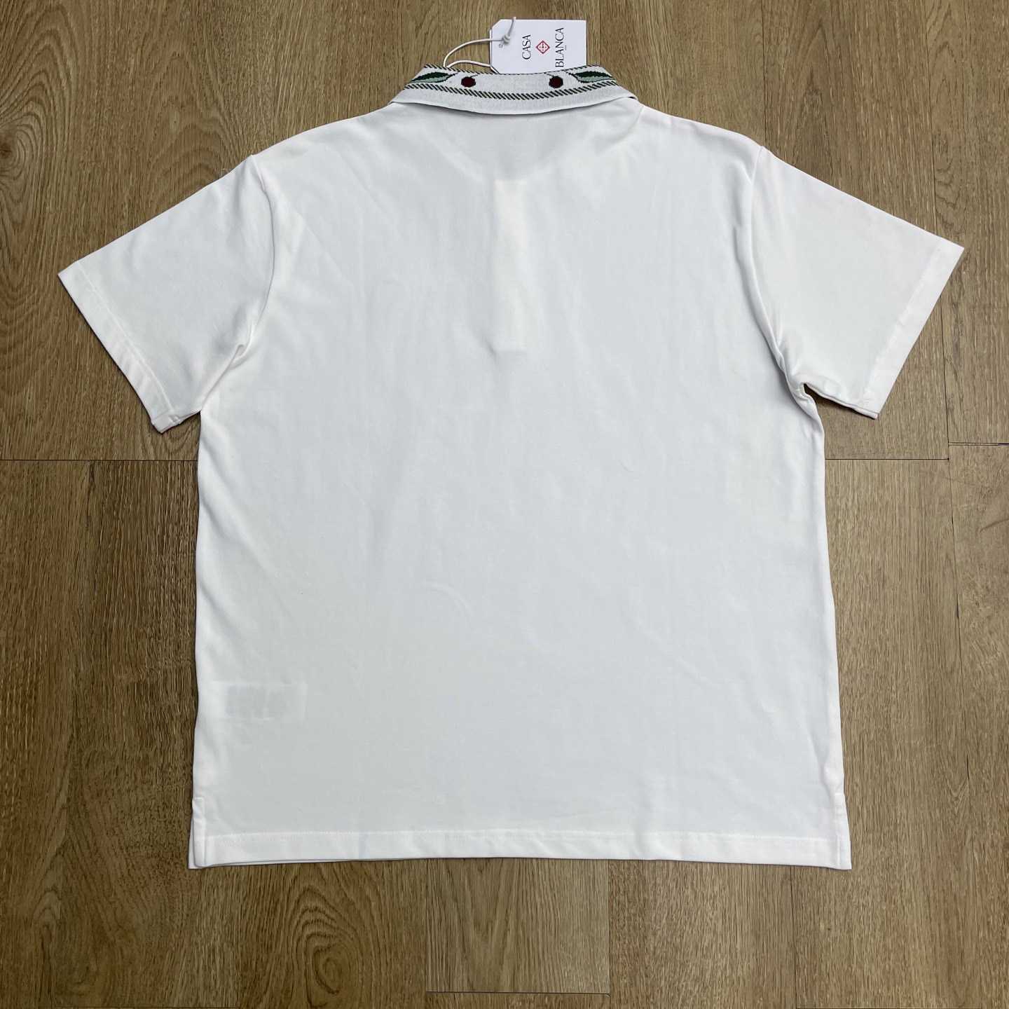 Casablanca Laurel Pique Short Sleeve Polo Shirt    c1097 - EUR FASHION