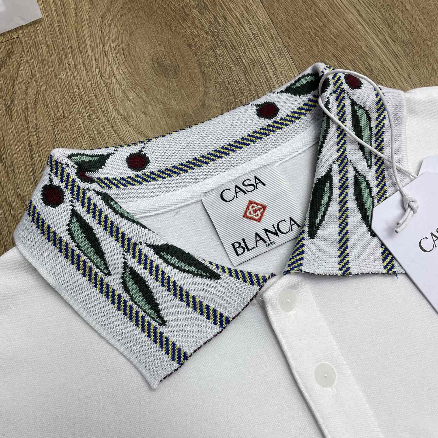 Casablanca Laurel Pique Short Sleeve Polo Shirt    c1097 - EUR FASHION