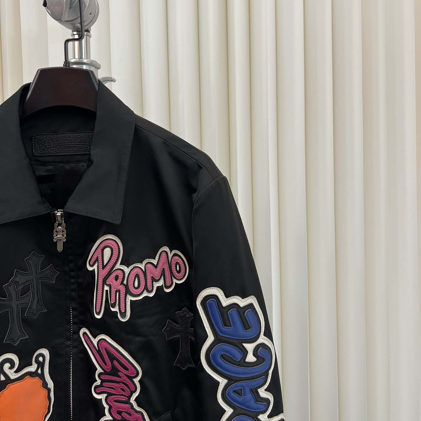 Chrome Hearts Matty Boy Cross patch Zip Up Jacket  - EUR FASHION