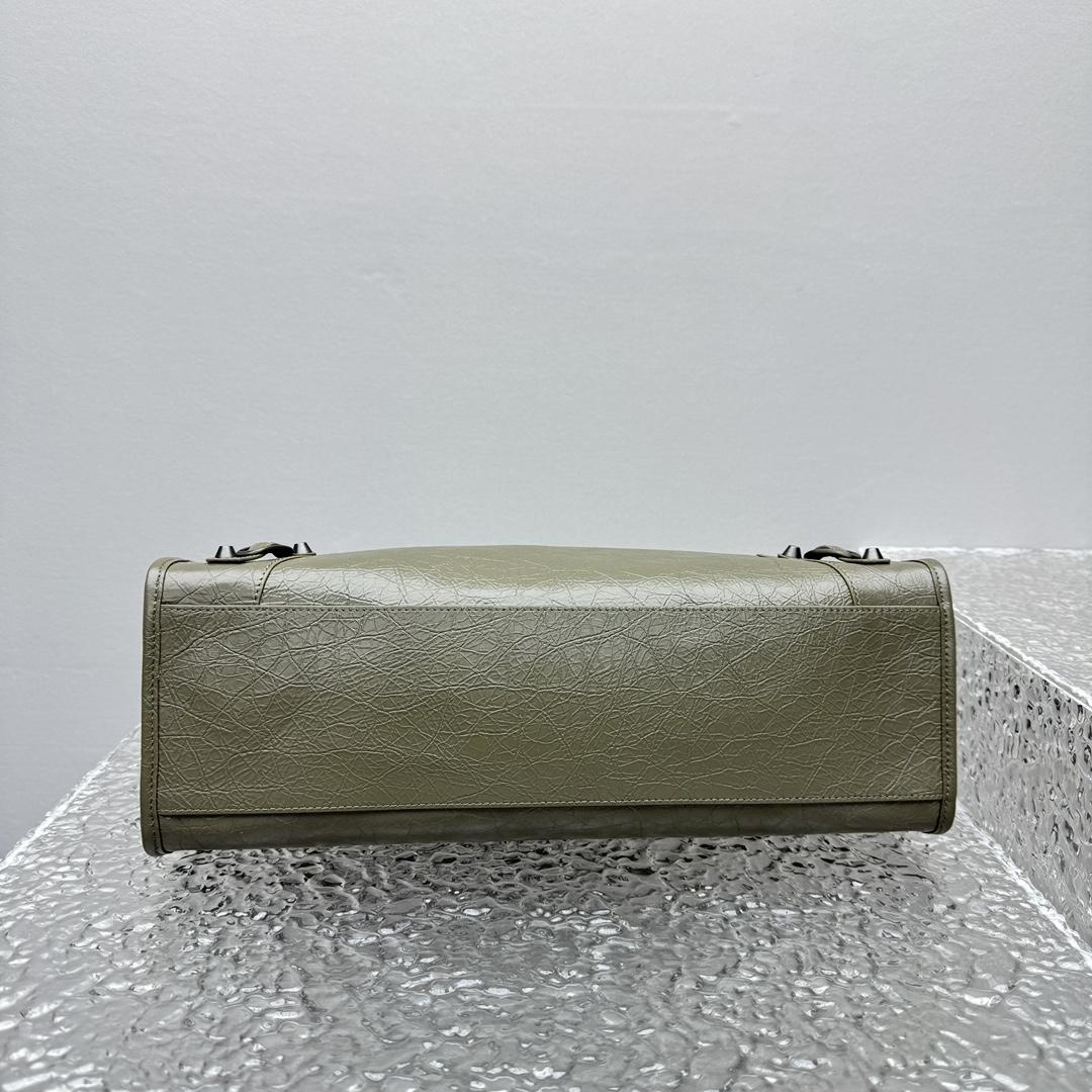 Balenciaga Le City Tote Bag Medium In Army Green - EUR FASHION