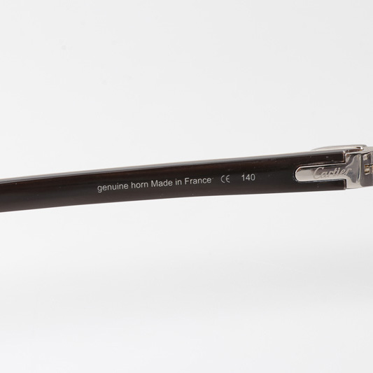 Cartier CT_3524012 White Mix Black Buffalo Sunglasses In Silver Gradient Gray - EUR FASHION