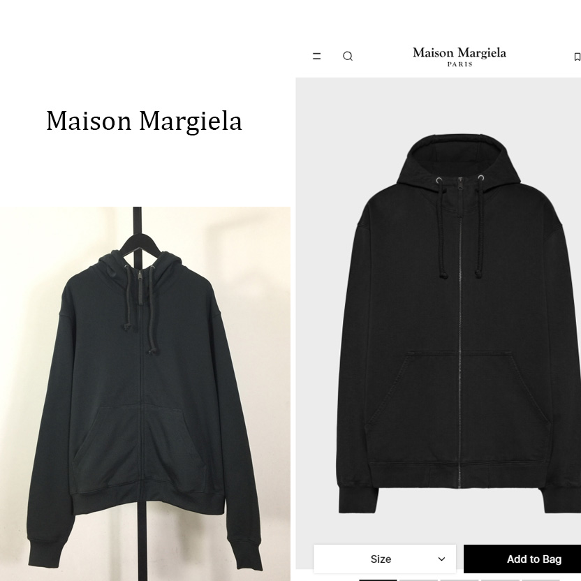 Maison Margiela Embroidered Logo Hoodie - EUR FASHION
