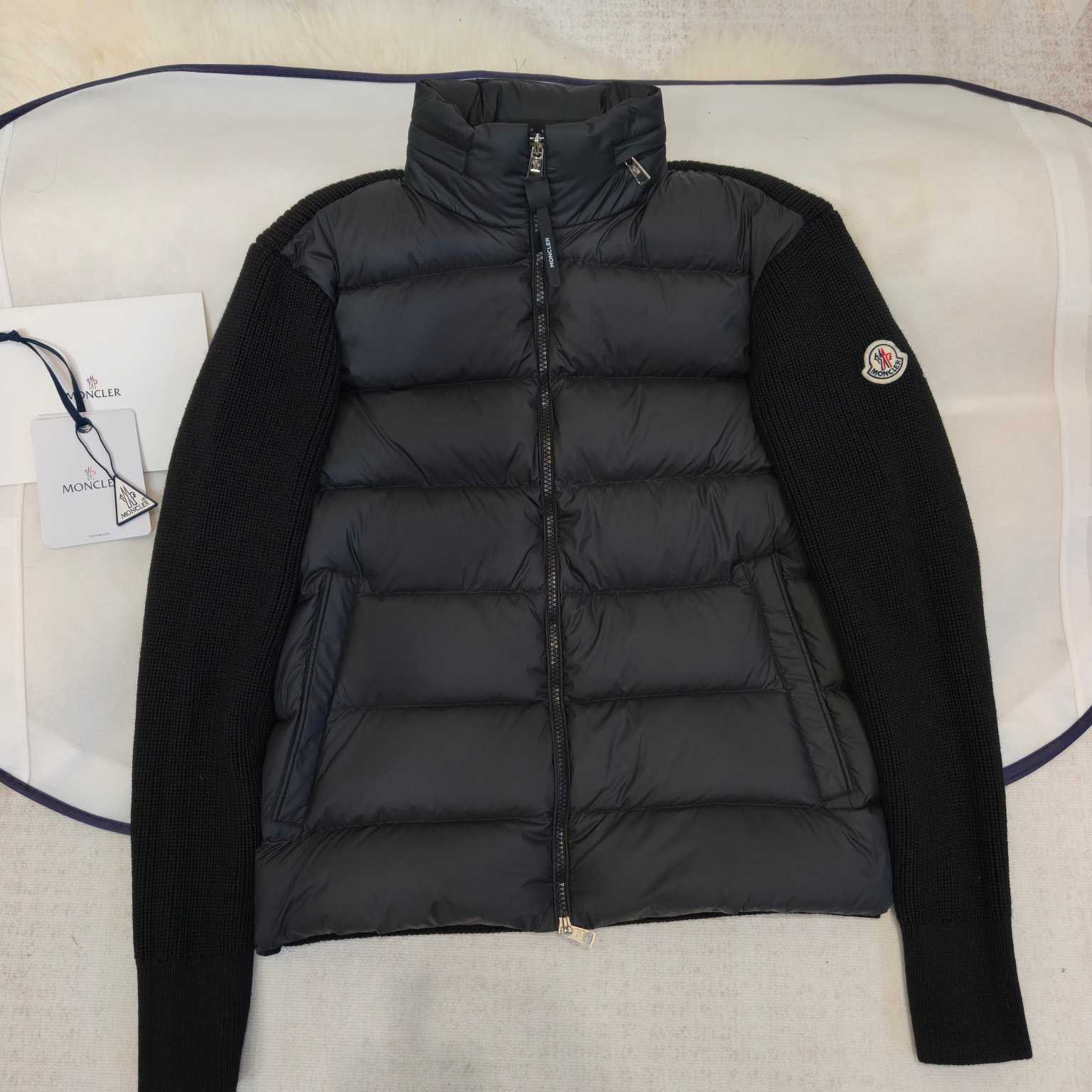 Moncler Padded Wool & Cashmere Zip-Up Cardigan - EUR FASHION
