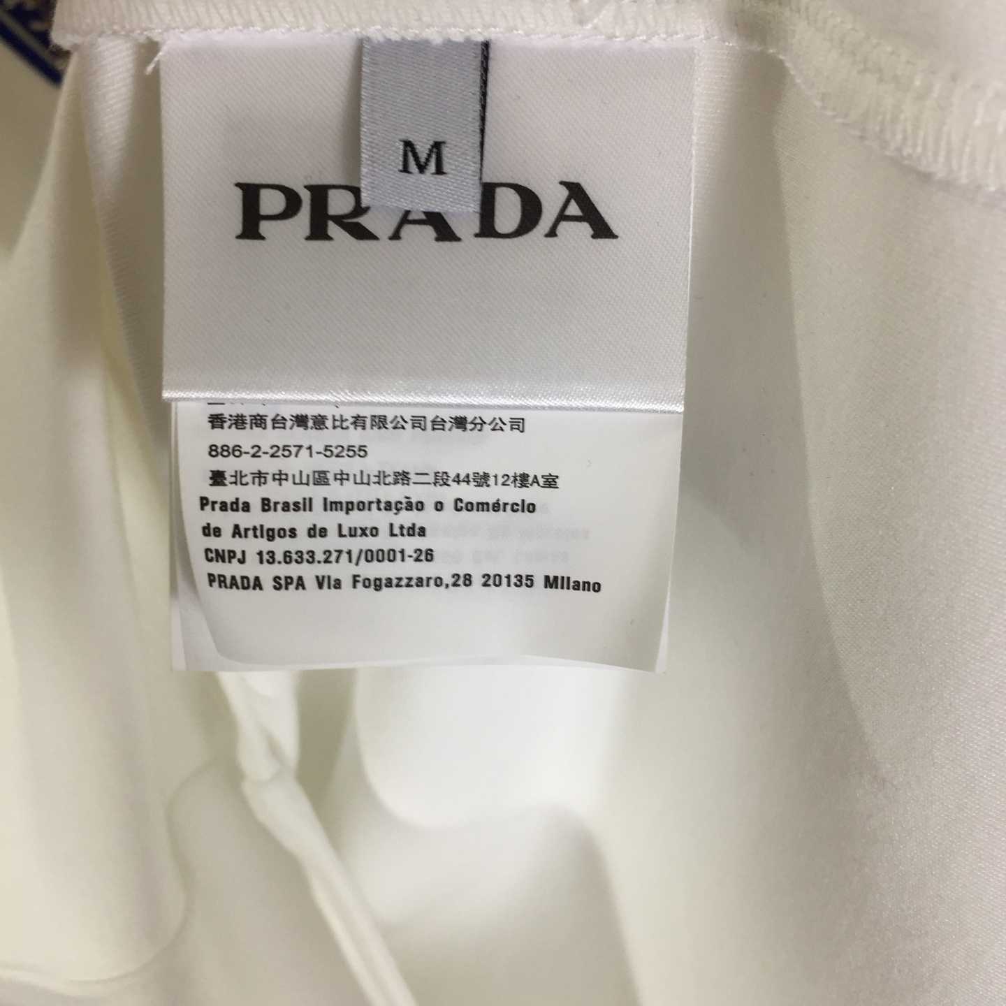 Prada Logo Cotton Tee - EUR FASHION