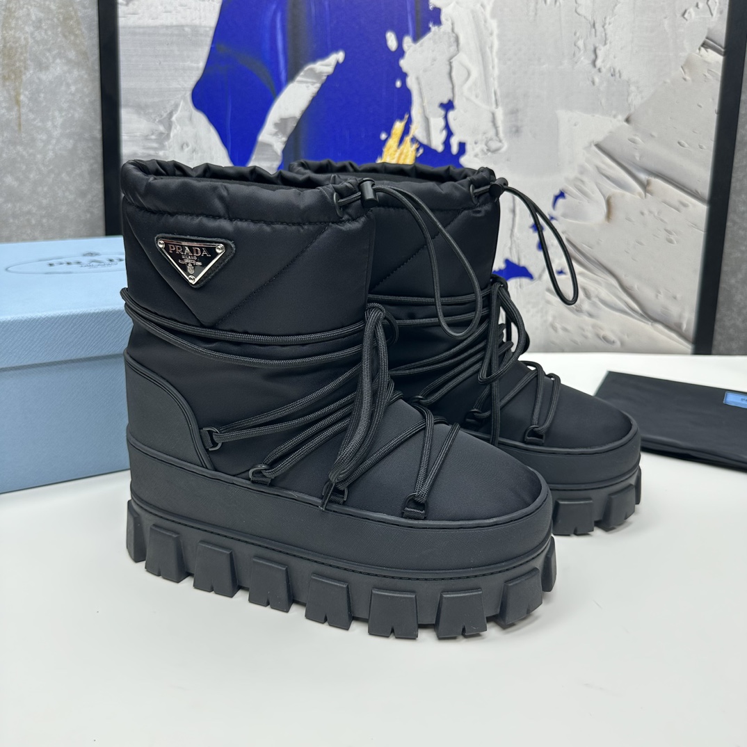 Prada Nylon Gabardine Après-ski Boots - EUR FASHION