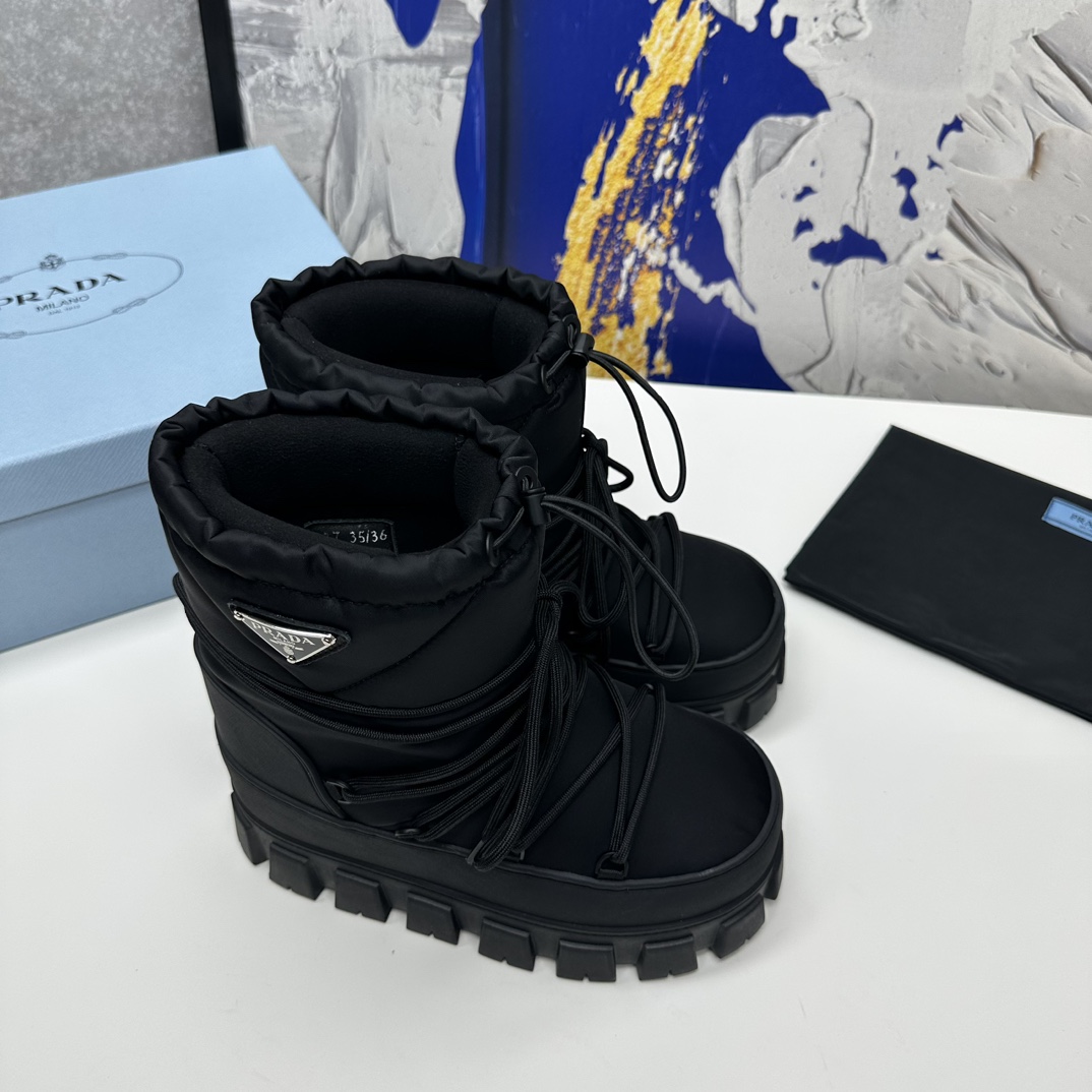 Prada Nylon Gabardine Après-ski Boots - EUR FASHION