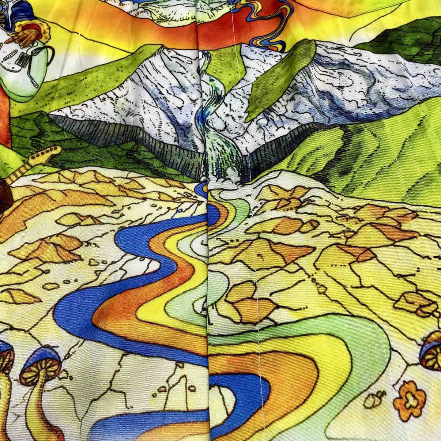 Casablanca La Musique Long Sleeve Silk Shirt   CA3550 - EUR FASHION