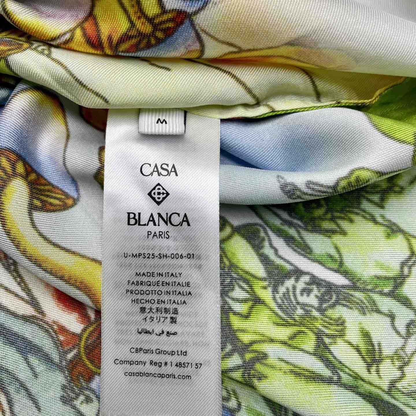 Casablanca La Musique Long Sleeve Silk Shirt   CA3550 - EUR FASHION