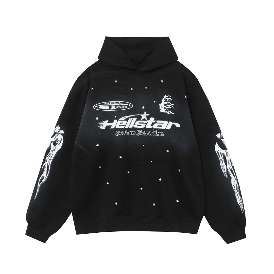 Hellstar Cotton Hoodie And Sweatpant - EUR FASHION