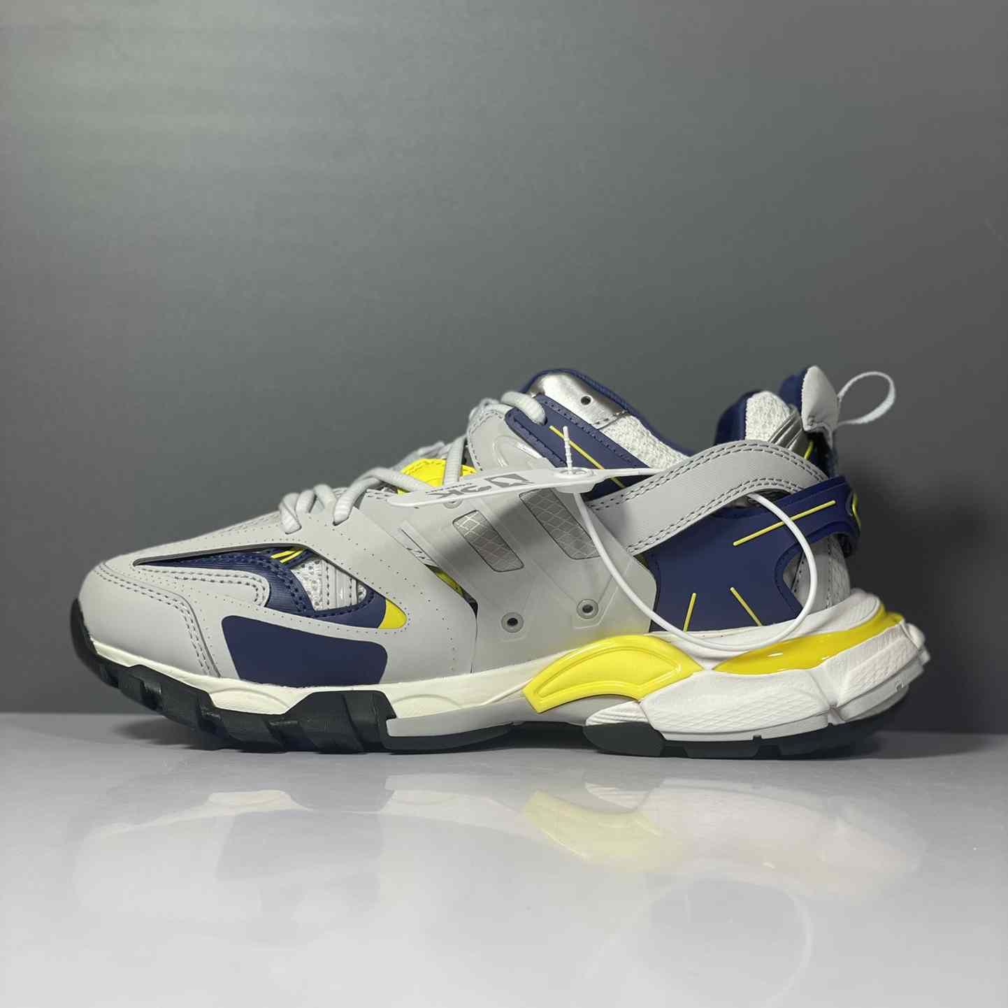 Balenciaga Track Sneaker 'White Dark Blue Yellow' - EUR FASHION