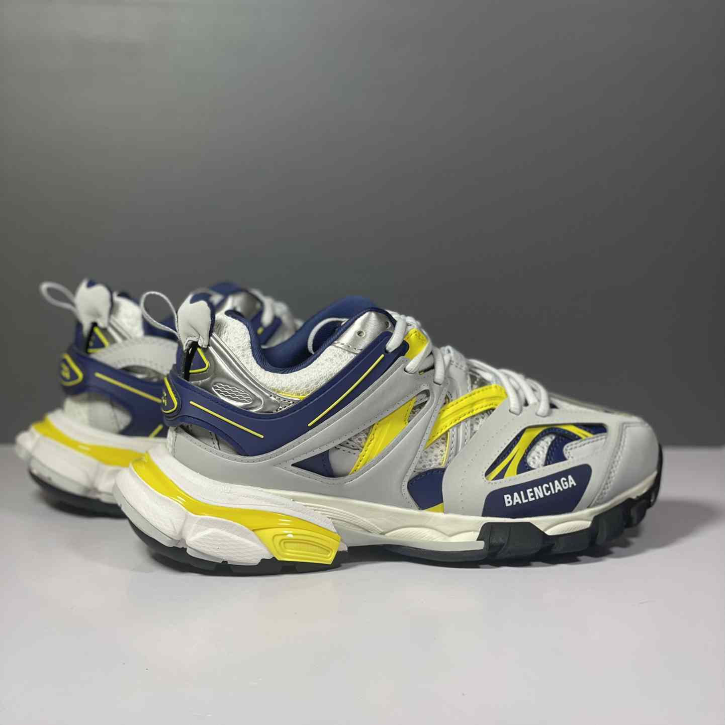 Balenciaga Track Sneaker 'White Dark Blue Yellow' - EUR FASHION