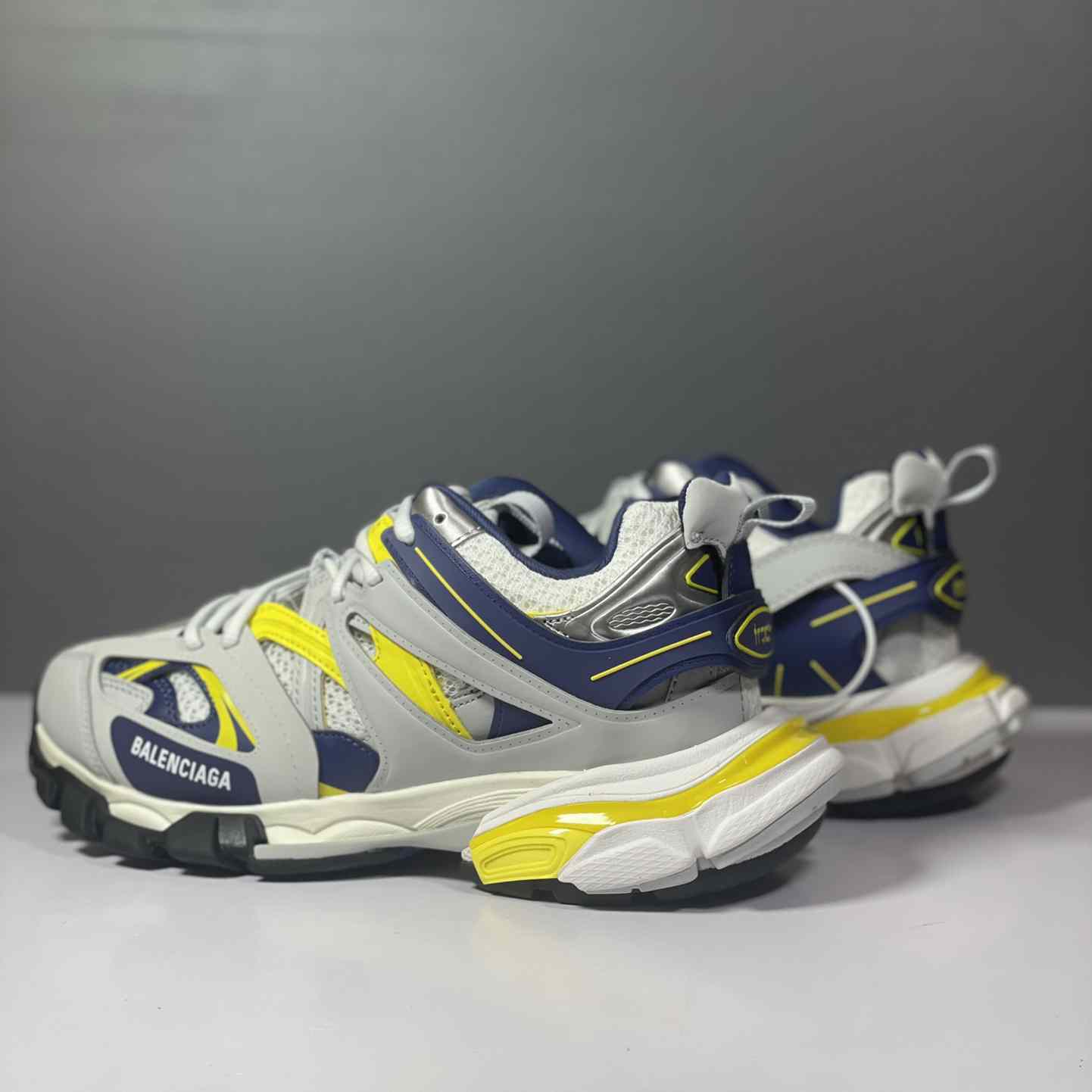 Balenciaga Track Sneaker 'White Dark Blue Yellow' - EUR FASHION