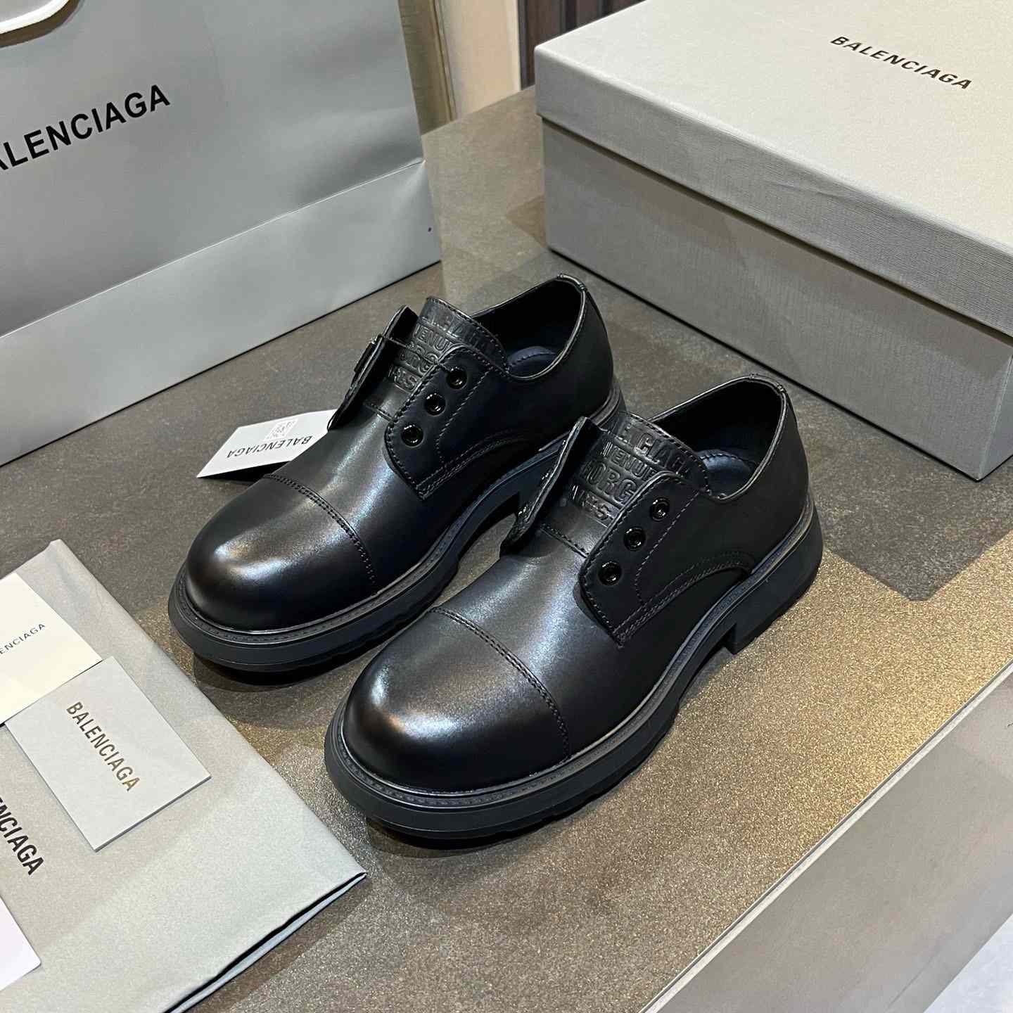 Balenciaga Truck Derby in black soft bullskin - EUR FASHION