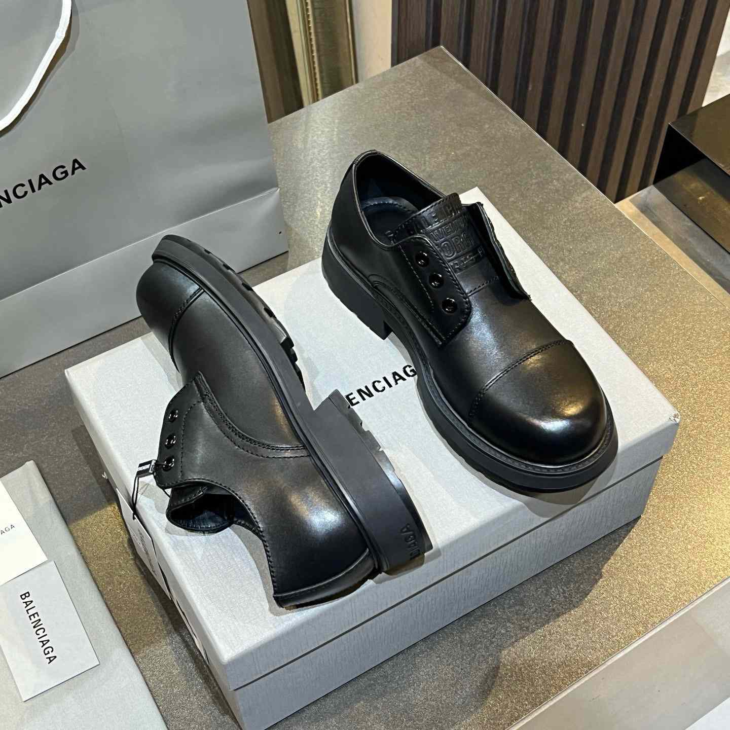 Balenciaga Truck Derby in black soft bullskin - EUR FASHION