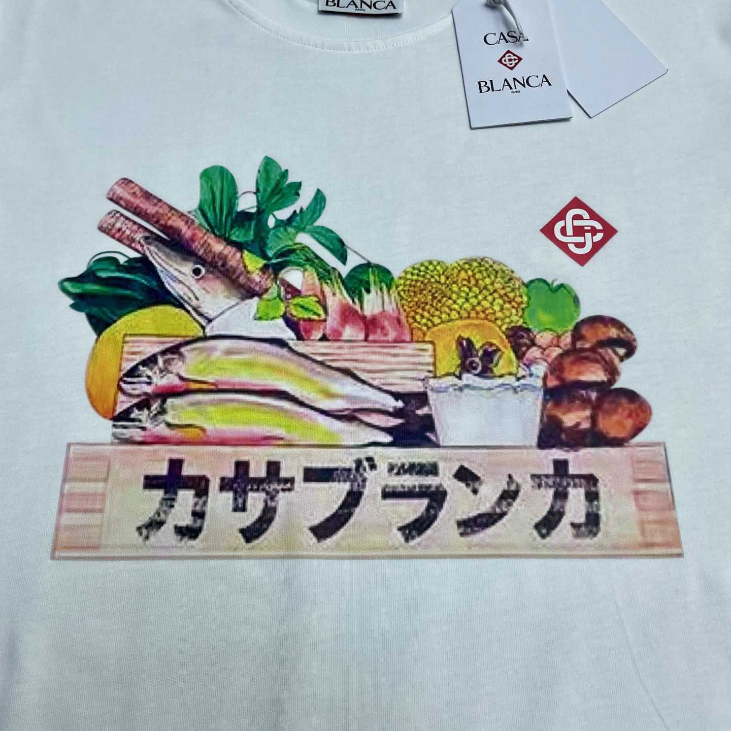 Casablanca Graphic-print Cotton T-shirt    C1100 - EUR FASHION