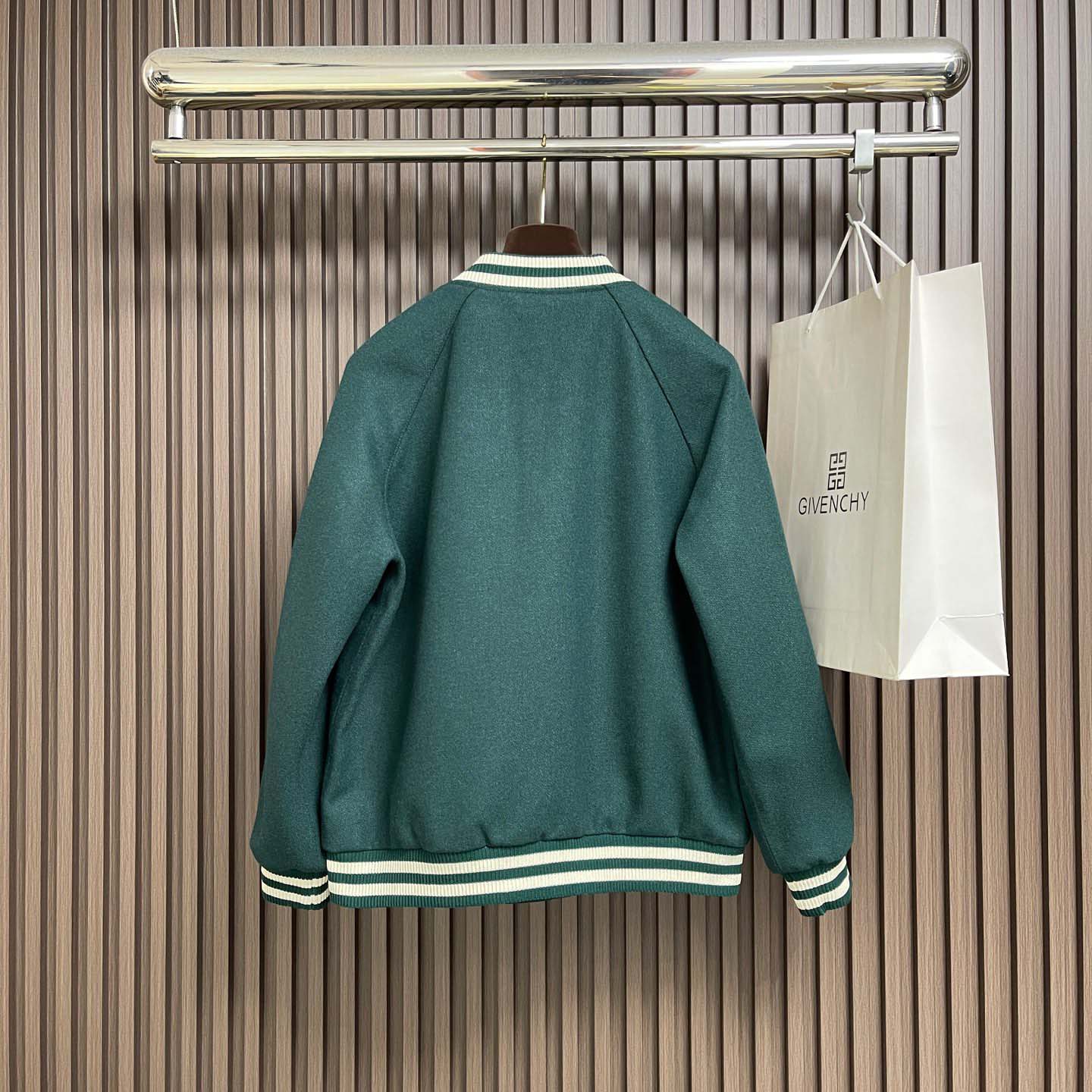 Celine Triomphe Teddy Jacket In Textured Wool - EUR FASHION