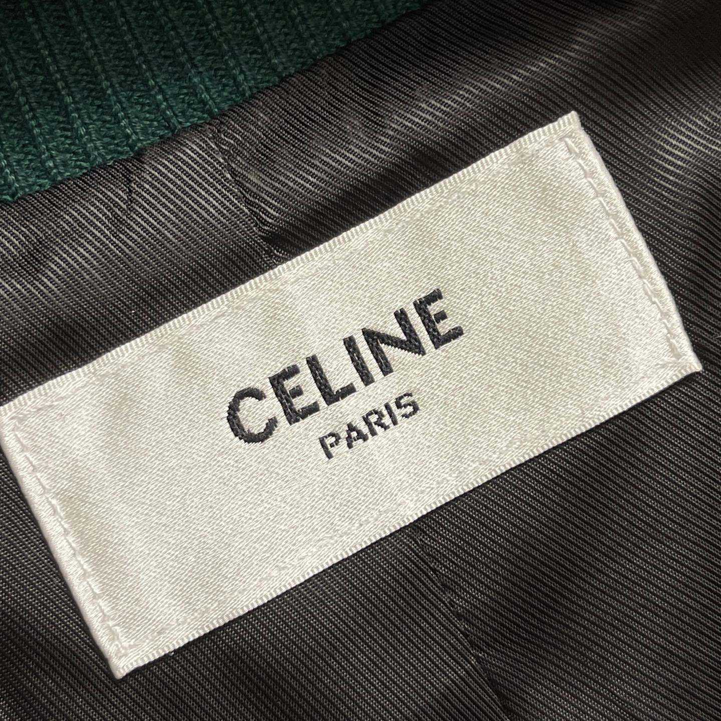 Celine Triomphe Teddy Jacket In Textured Wool - EUR FASHION
